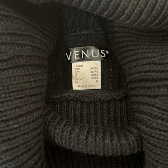 Venus Cowel-Neck dress black - Picture 5 of 7